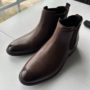 Men’s 8.5 Brown Chelsea Boots. New, never worn. Don’t know the brand.
